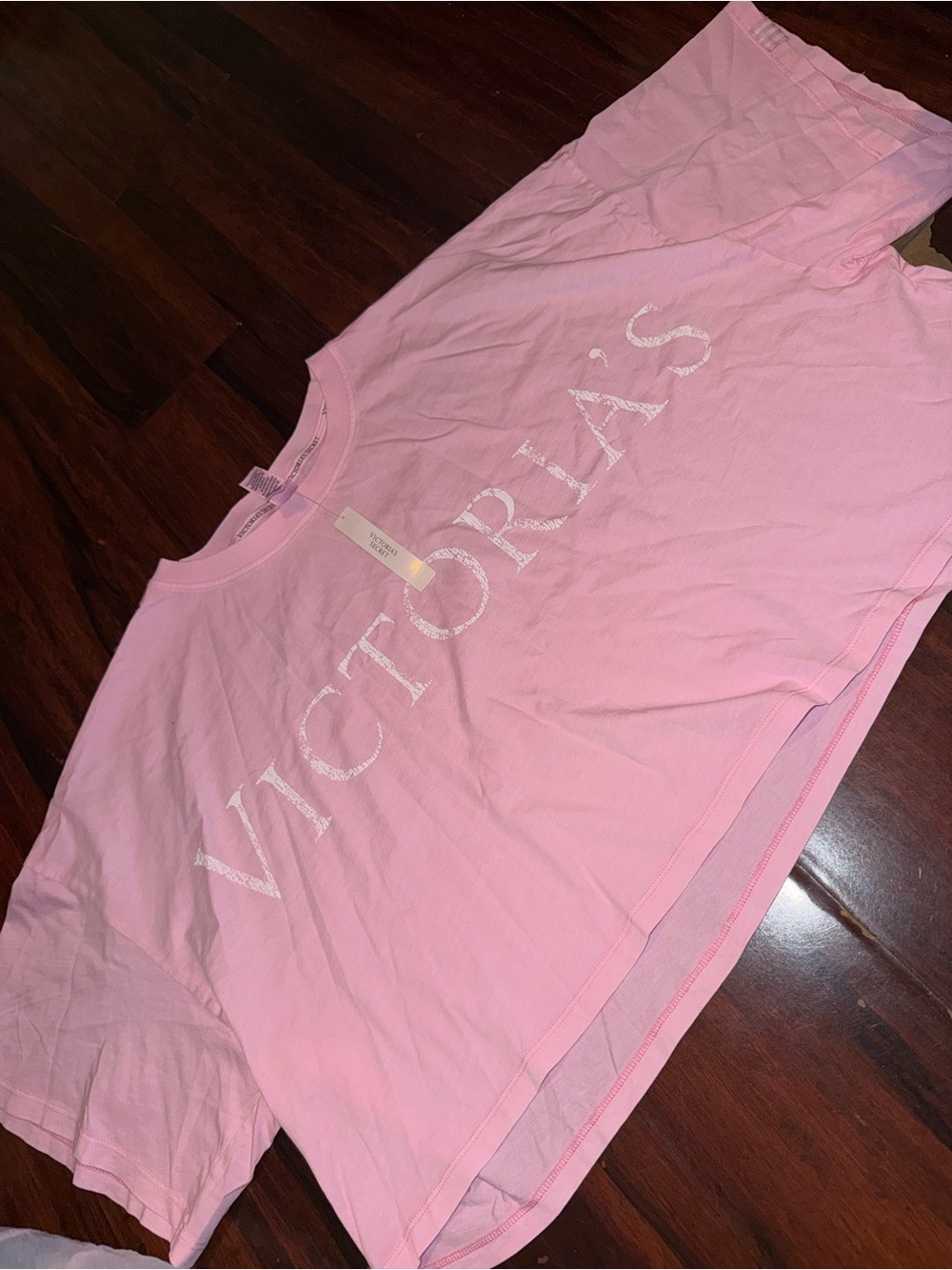Victoria's Secret Pink Logo Crop Tee